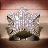 Hip Hop Men's Micro Inlaid Zircon XINGX Ring – Gifts for Him — 2