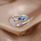 Women's Enamel Branch Literary Epoxy Ring – Gifts for Her — 3