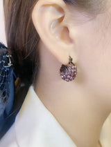 Women's Purple Crystal Earrings – Gifts for Her — 2