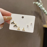 Women's Fashion Simple Silver Pin Earrings Set – Stylish Gifts — 11