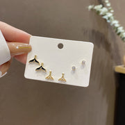 Women's Fashion Simple Silver Pin Earrings Set – Stylish Gifts — 11