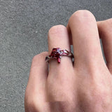 Rose Ring Dark Design Men's And Women's Ring – Gifts for Her — 9