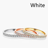 Women's Simple Fashion Set Row Diamond Ring – Stylish Gifts — 4