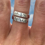 Alpine And Cedar Open Ring Forest Lover Ring – Gifts for Couples — 1