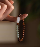 Nanmu Hand String Hetian Jade Bracelet Men's – Stylish Gifts — 2