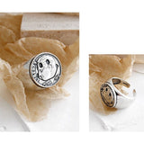 Fashion Exaggerated Letter Portrait Retro Ring Female – Stylish Gifts — 2