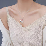 Fashion Mama Bear Crystal Heart Pendant Necklace – Jewelry Gift Ideas — 6