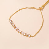 Brass Gold Plated Long Micropaved Zircon Pendant – Jewelry Gift Ideas — 9