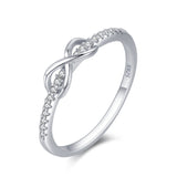 S925 Silver Bow 8 Ring Female Infinite Love Index Ring – Gifts for Her — 3