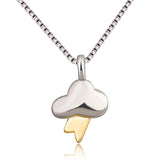 Gold Plated Color-separated Lightning Pendant – Jewelry Gift Ideas — 3