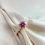 Mosonite Champagne Gold Diamond Ring – Thoughtful Gifts — 5
