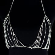 Rhinestone Shiny Sling Maxi Skirt Bra Panties – Stylish Gifts — 6