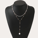 Pearl Double Layer Twin Pearl Necklace – Jewelry Gift Ideas — 3