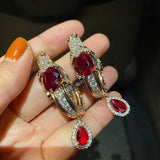 Fashion Dragon Ruby Fashion Earrings – Stylish Gifts — 3