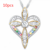 Fashion Love Heart Shaped Cross Pendant – Jewelry Gift Ideas — 7