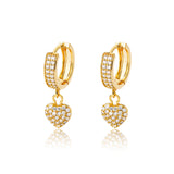 Diamond Heart Jewelry Women's Stud Earrings – Jewelry Gift Ideas — 5