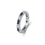 Fashion Inlaid Blue Crystal Small Ring – Stylish Gifts — 6