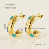 Stainless Steel Plated Titanium Steel Fashion Earrings – Stylish Gifts — 10