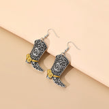 Personalized Retro Western Rose Boots Metal Alloy – Meaningful Gifts — 5