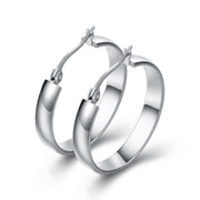 Women's Simple Round Hollow Two Tone Stud Earrings – Gifts for Her — 4