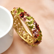 Retro Rose Diamond Studded Hollow Alloy Cloisonne – Jewelry Gift Ideas — 5