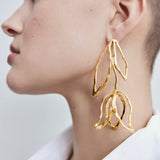 Fashion Geometric Metal Leaf Earrings Female – Stylish Gifts — 5