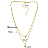 Simple All-match Copper Inlaid Zircon Two-layer – Jewelry Gift Ideas — 8