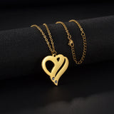 18k Gold Stainless Steel Heart-shaped Pendant – Jewelry Gift Ideas — 10