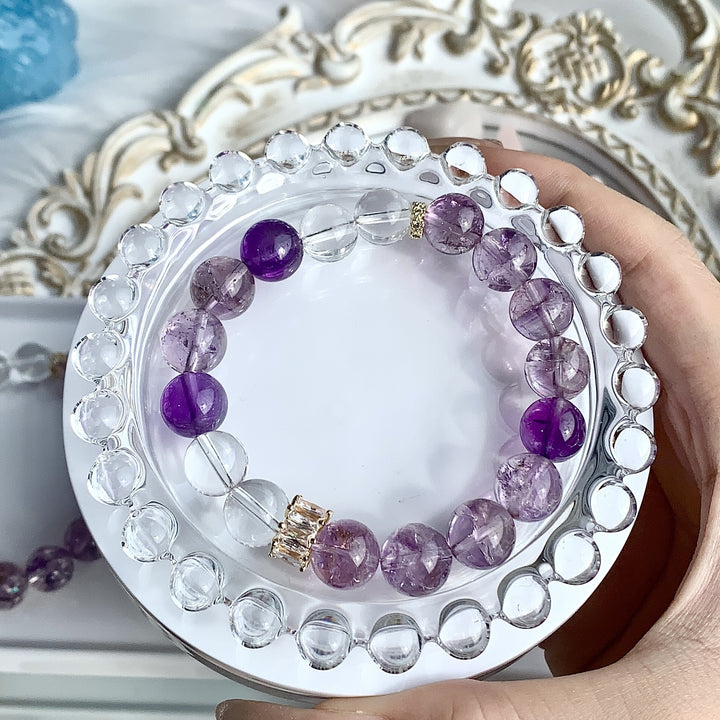 DIKAI Natural Crystal Bracelet Amethyst DIY – Jewelry Gift Ideas — 1