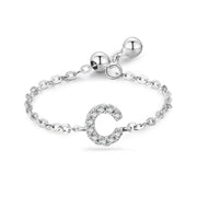 Letter Chain Ring Female Fashion Niche Design Love – Stylish Gifts — 19