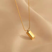 Mother-of-pearl Square Plaque Pendant – Jewelry Gift Ideas — 8