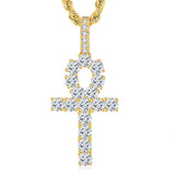 Hip Hop Cross Copper Inlaid 4mm Zircon Gold – Jewelry Gift Ideas — 1