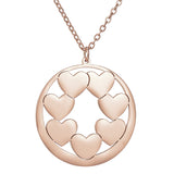 Hollow Heart Round Card Carved Pendant – Jewelry Gift Ideas — 12