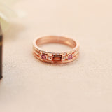 Sterling Silver Fashion OL Ring Female Double Color – Stylish Gifts — 2