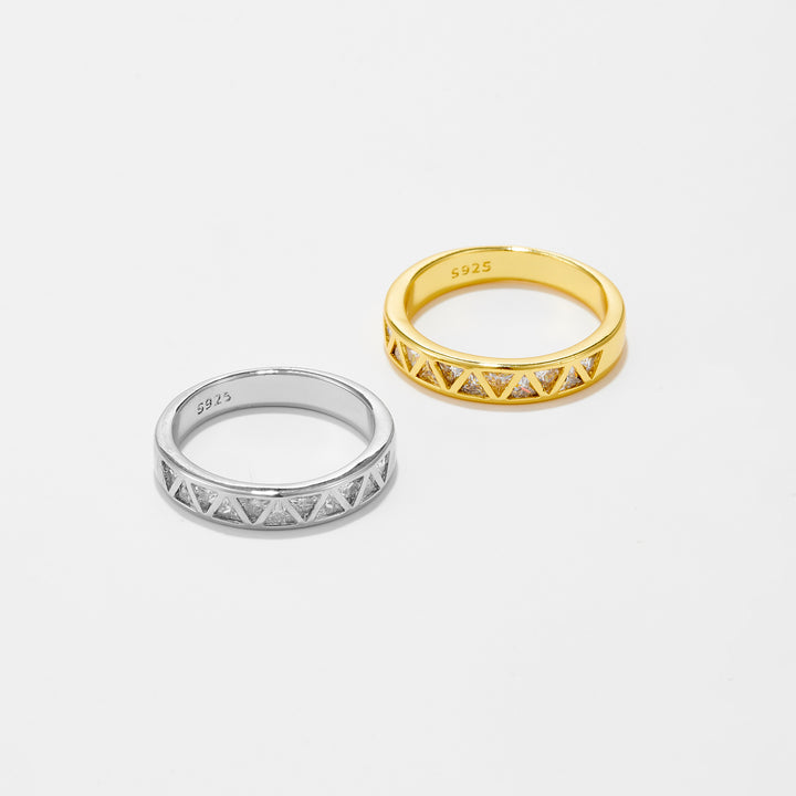 Triangle Design Ring Female Simple – Gifts for Her — 1
