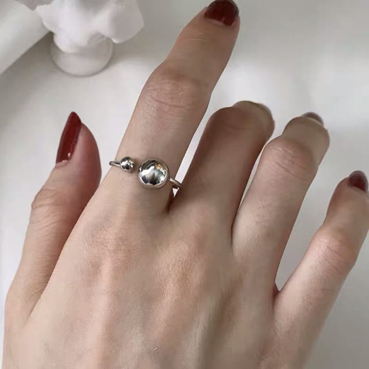 Vintage Index Finger Frosty Sterling Silver Bead – Small Gift Ideas — 1