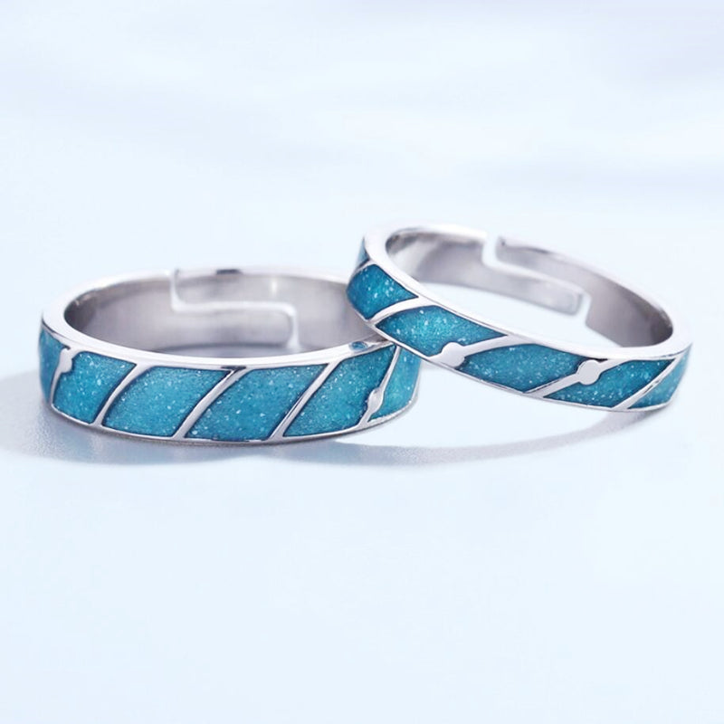 Meteor Shower Couple Rings Long Distance Nostalgic Men – Gifts for Her — 1