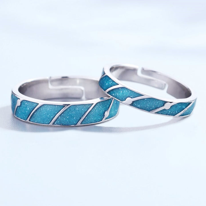 Meteor Shower Couple Rings Long Distance Nostalgic Men – Gifts for Her — 1