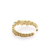 Women's Gold Leaf Hollow Ring – Gifts for Her — 3