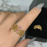 Medieval Wendy's Life Gentle Ocean Blue Girl Ring – Gifts for Kids — 15