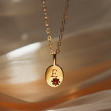 Stainless Steel Letter Zircon Pendant – Jewelry Gift Ideas — 4
