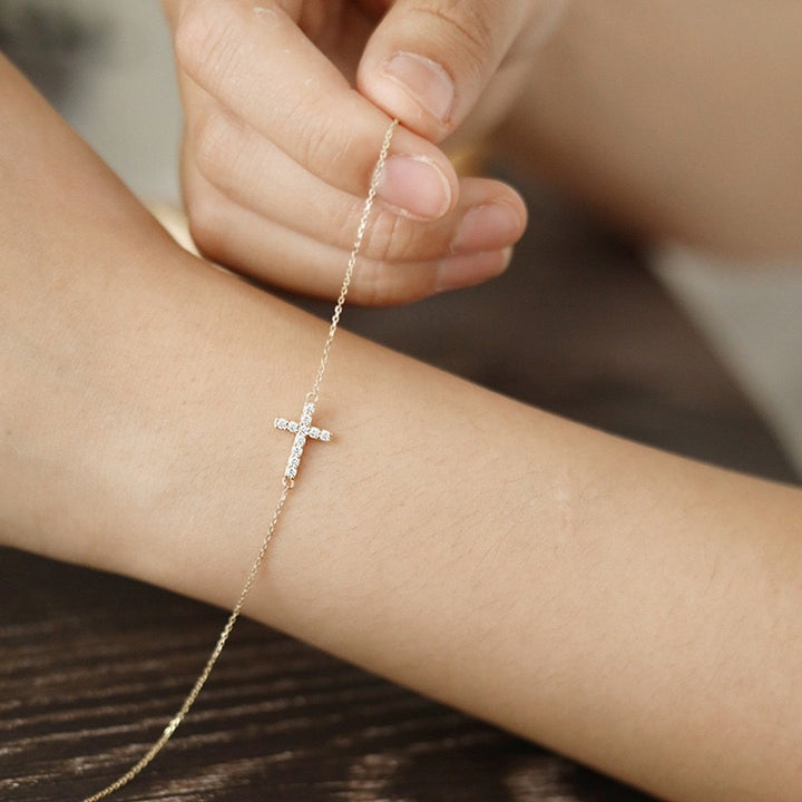 Cross Bracelet Women's Sterling Silver Fine – Jewelry Gift Ideas — 1