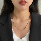 Women's Trendy Titanium Steel Cuban Hip Hop Chain – Jewelry Gift Ideas — 1