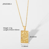 Statement Square Tarot Signet Pendant Necklace – Jewelry Gift Ideas — 6