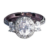 Women's Fashionable Elegant Oval Silver Ring – Gifts for Her — 2