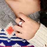 Wide-faced Couple Lucky Copper Ring – Gifts for Couples — 3