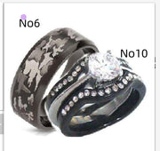 Camouflage Three-color Ring Military Fan Titanium – Jewelry Gift Ideas — 10