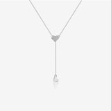 925 Sterling Silver Pull-out Love Y Necklace – Jewelry Gift Ideas — 4
