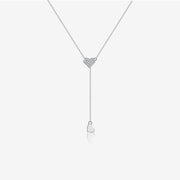 925 Sterling Silver Pull-out Love Y Necklace – Jewelry Gift Ideas — 4