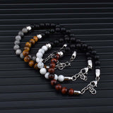 Stainless Steel Natural Stone Bracelets Bangle – Jewelry Gift Ideas — 1